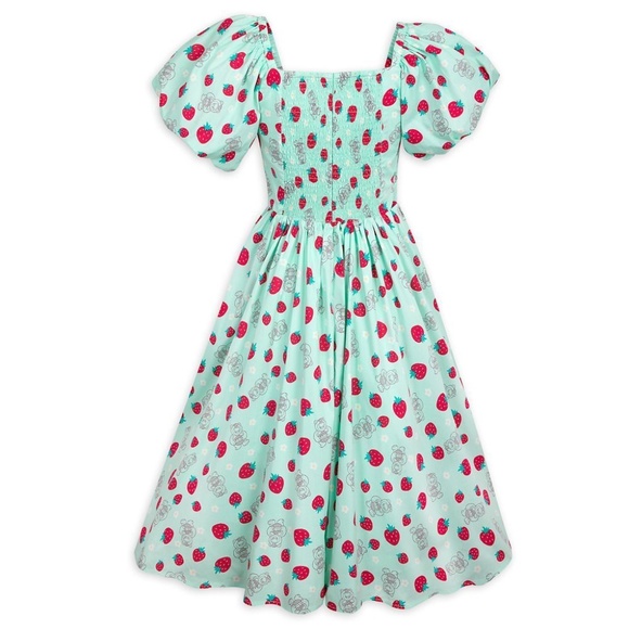 Disney Parks Dress Shop Toy Story Lotso Bear Strawberry Mint Green Dress MEDIUM - Picture 2 of 3